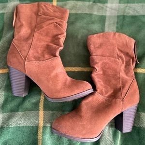 Brown booties